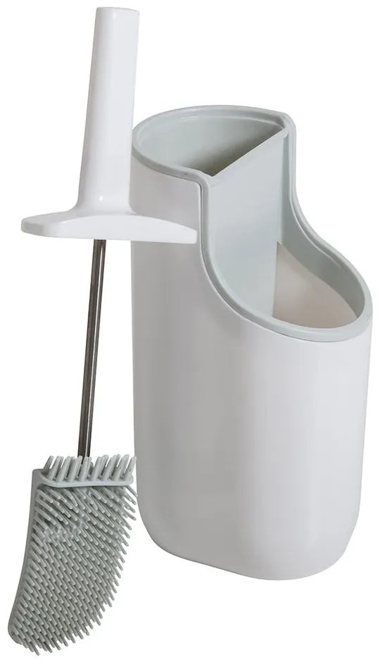 Svetlobéžová WC kefa s úložným priestorom Addis Premium