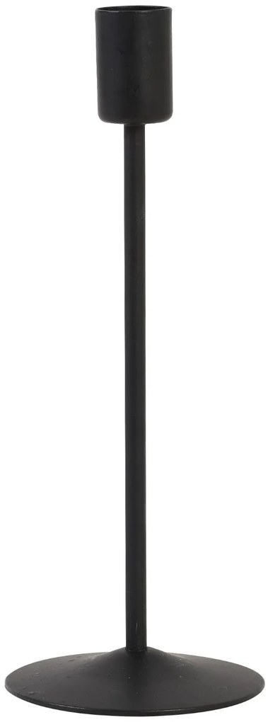 Kovový svietnik BORGO, matt black, Ø8xV20,5 cm
