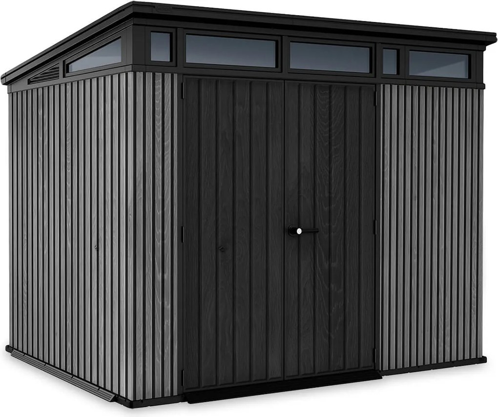 Záhradný domček na náradie Penthouse 9x7 Keter na náradie Veľký šedý