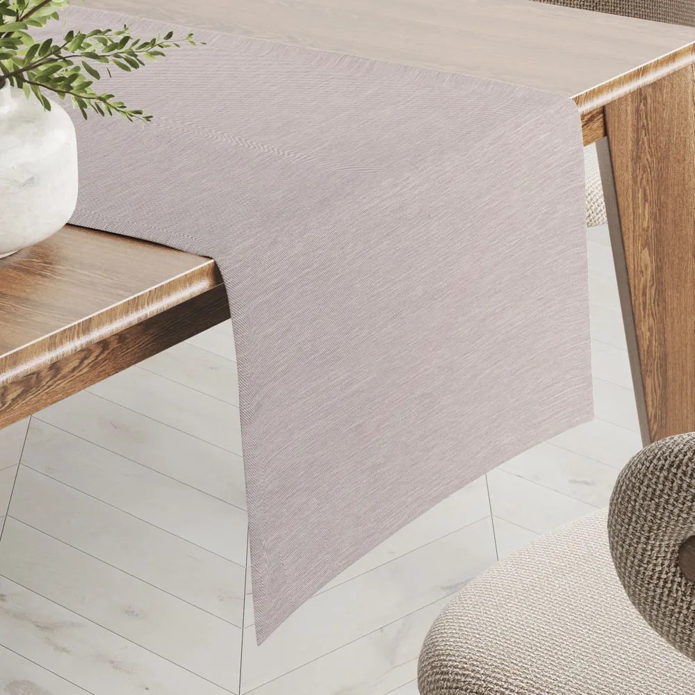 Biante Teflónový behúň na stôl TF-066 Béžový režný 20x120 cm