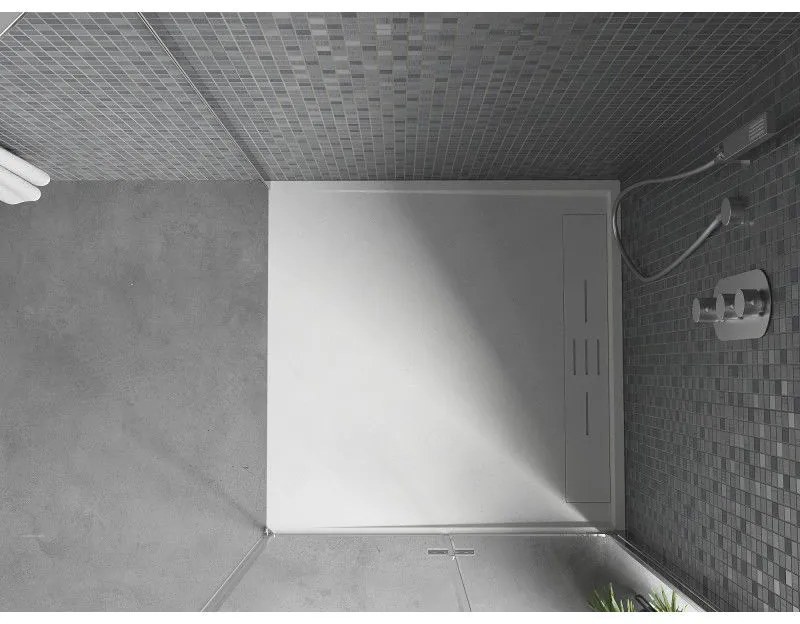 Mexen Amon, SMC štvorcová sprchová vanička 100 x 100 cm, biela, 4F101010