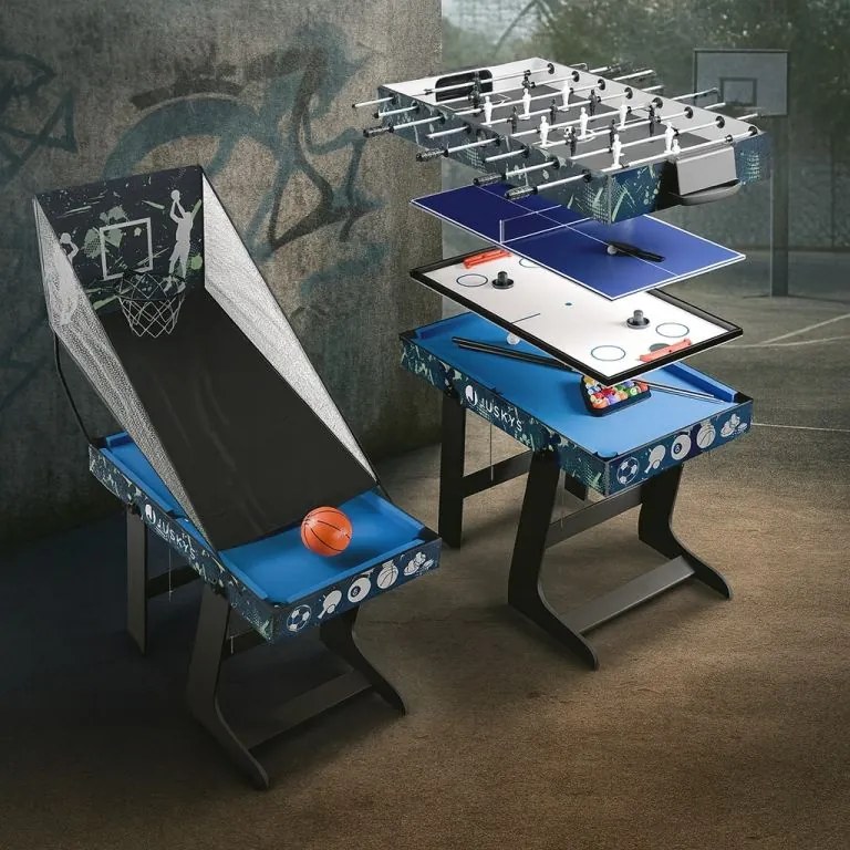 Multifunkčný herný stôl 5v1 - futbal, basketbal, hokej