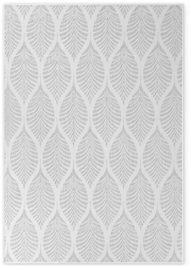 Vnútorný a vonkajší koberec v sivej a slonovinovej farbe 160x230 cm Duet Liora – NORTHRUGS