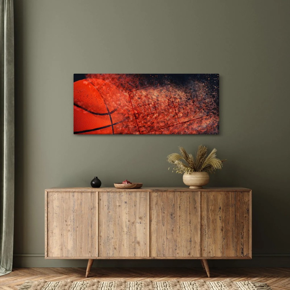 Obraz - Basketbalová lopta (120x50 cm)