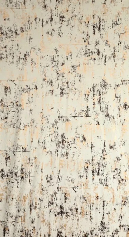 Dekorstudio Zamatový záves TONIA krémový so zlatou potlačou 140x250cm