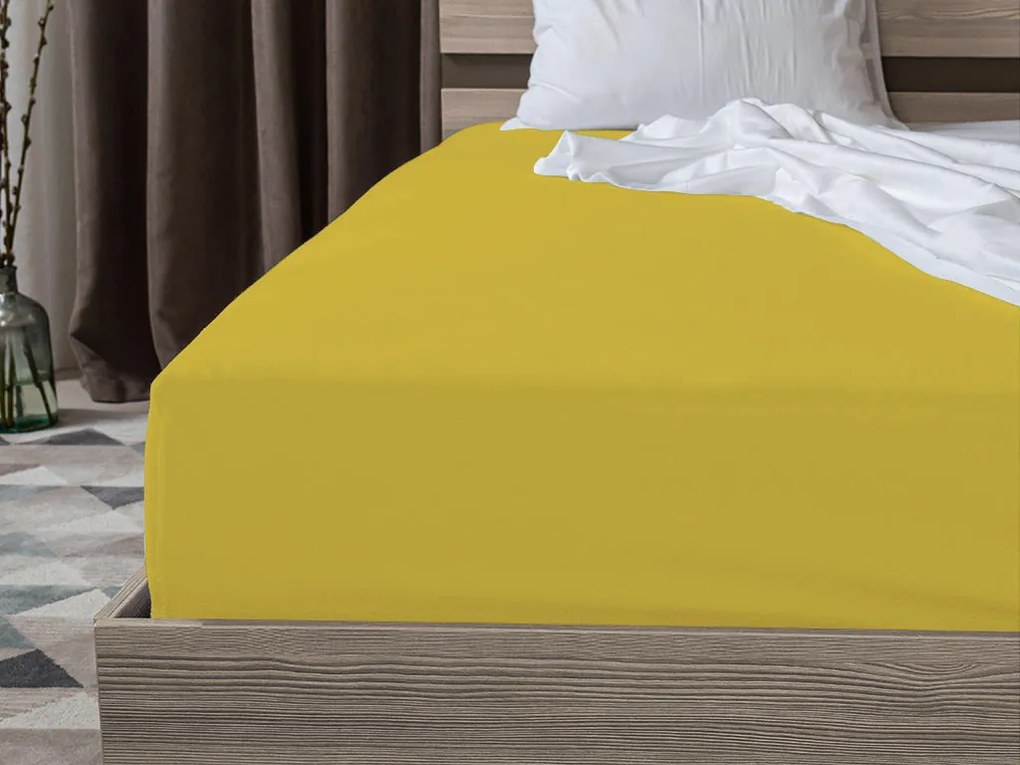 Jersey plachta EXCLUSIVE žltá 140 x 200 cm