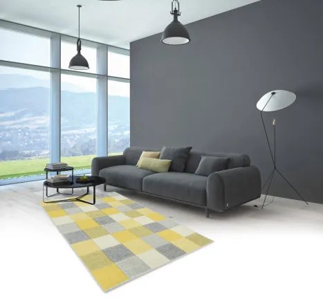 Koberce Breno Kusový koberec PORTLAND 1923/RT44, žltá, viacfarebná,200 x 285 cm