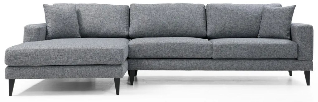 Rohová pohovka Nordica tmavosivá ľavá