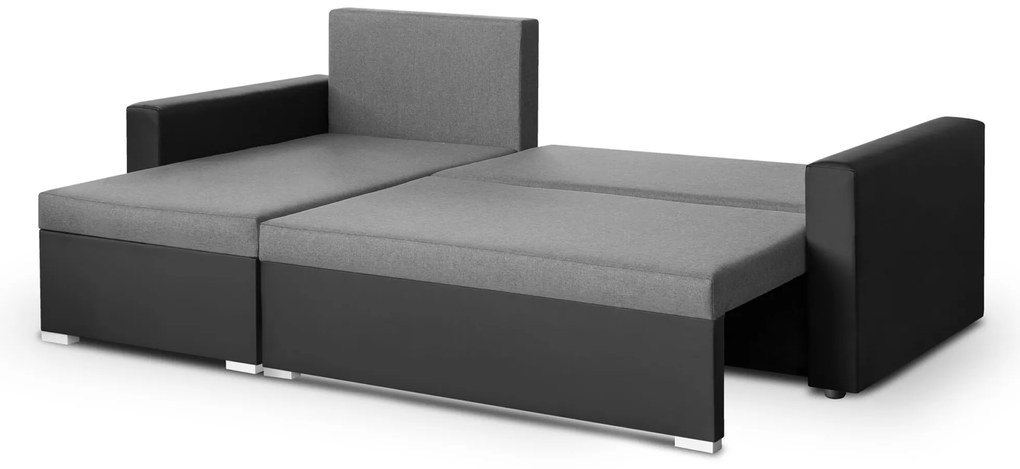 Rozkládací rohová sedací souprava EKO Červená/Černá