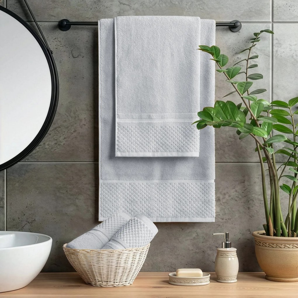 FROTÉ UTERÁK IBIZA2 50X90 CM STRIEBORNÁ