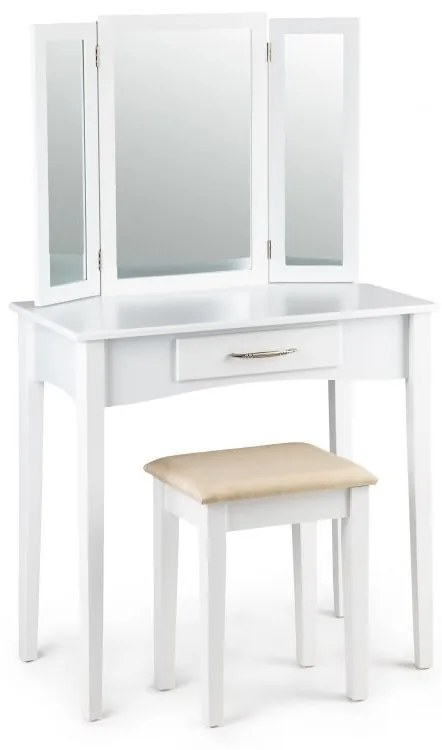 Toaletný stolík s veľkým nastaviteľným zrkadlom | + stolička