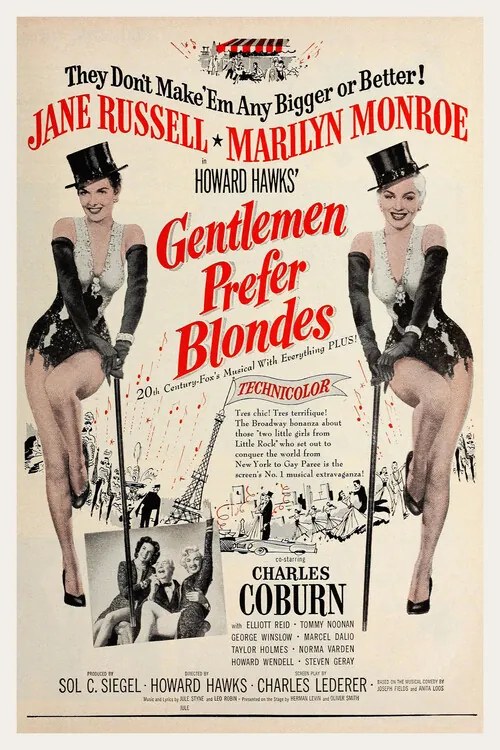 Ilustrácia Gentlemen Prefer Blondes / Marilyn Monroe