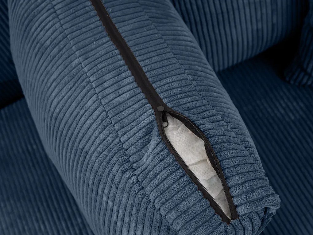 Tmavomodrá sedacia súprava do U SMART COSARO 295x140 cm