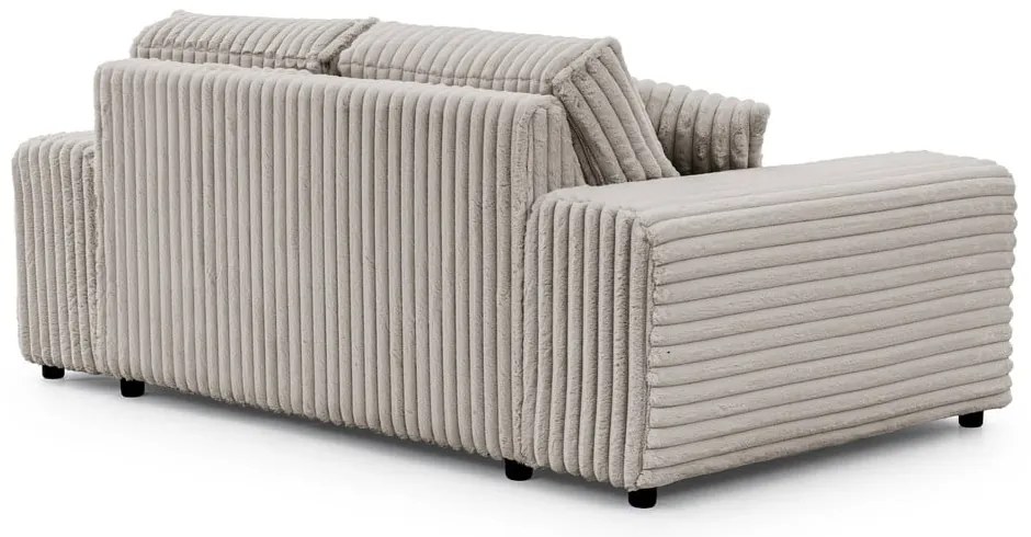 Svetlosivá menčestrová pohovka 178 cm Justin – Ropez