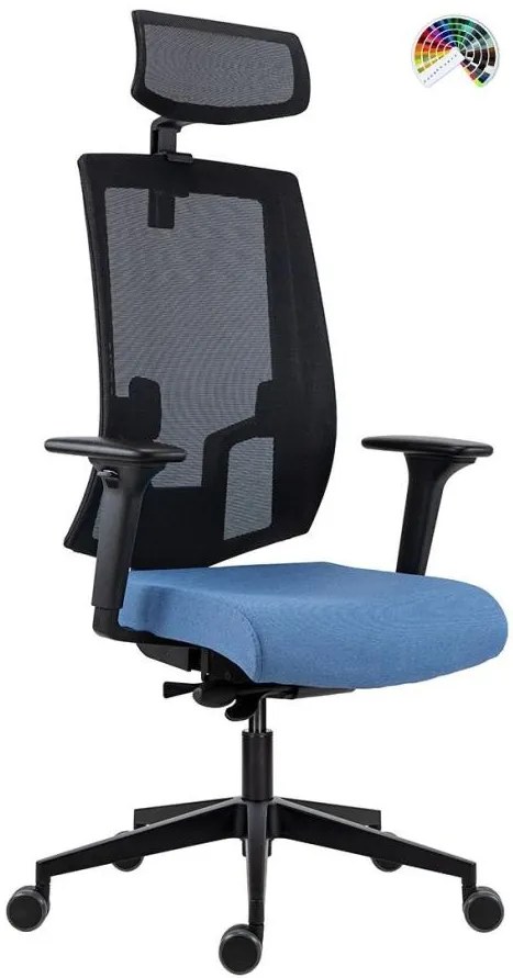 ANTARES Kancelárska stolička 2900 SYN-B LAPEL ALU PDH čalúnenie BONDAI VISUAL