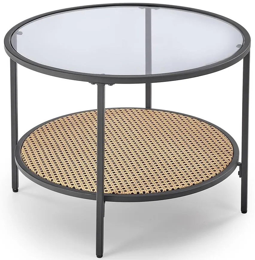 Konferenčný stolík Dakota dymový/čierna