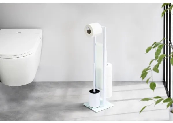 WENKO 21565100 - WC kefa RIVALTA 18x70 cm biela/čierna
