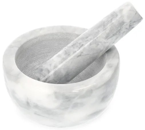 Mažiar MARBLE mramorový, sivý 812021