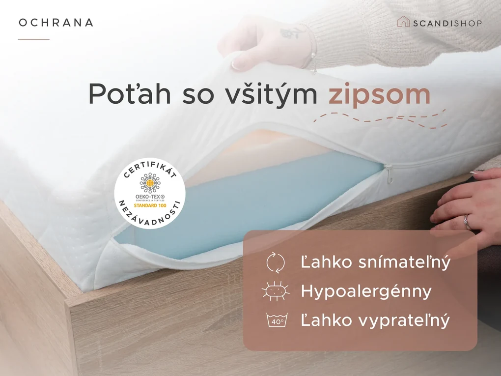 Kokosový matrac COCO MAXI 20 cm 160 x 200 cm Ochrana matraca: VRÁTANE chrániča matraca