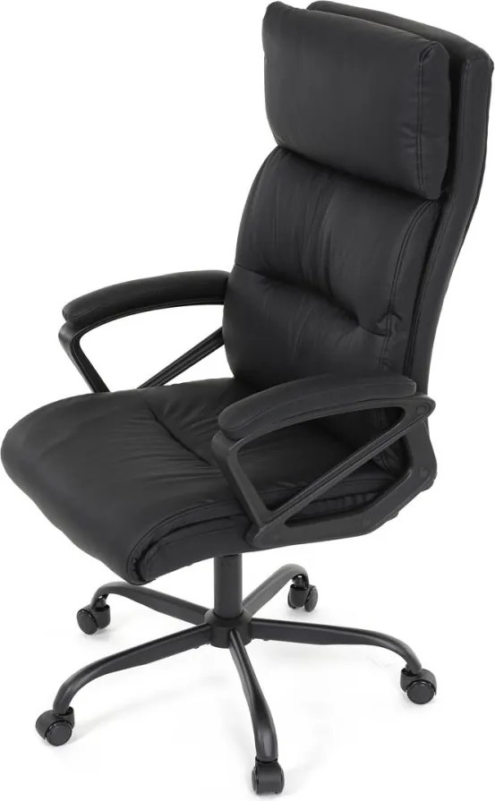 Kancelárske kreslo PEDRO — ekokoža, čierna