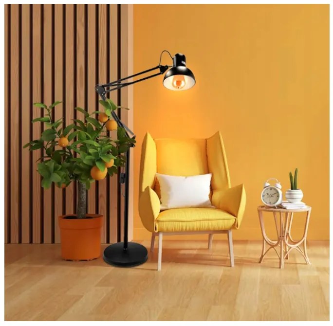 BERGE LED stojacia lampa E27 185cm - BERLIN