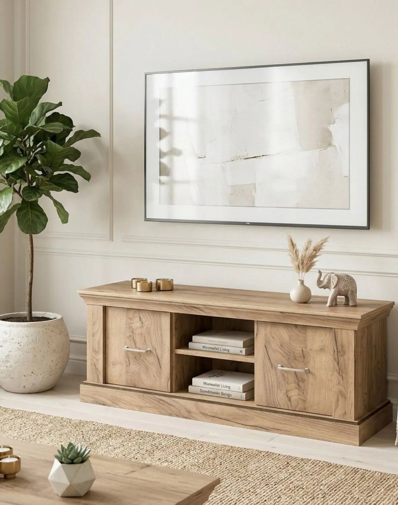 TV skrinka Antica A-4 142 cm kraft zlatý