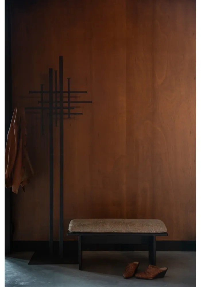 Čierny oceľový vešiak 71x185 cm Rumex – Dutchbone