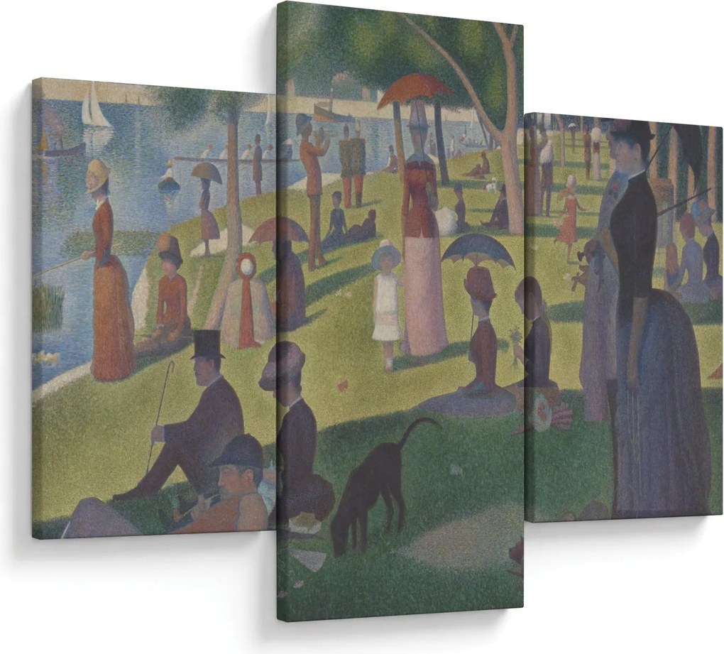 Obraz - Georges Seurat, A Sunday on La Grande Jatte, reprodukcia (90x60 cm)