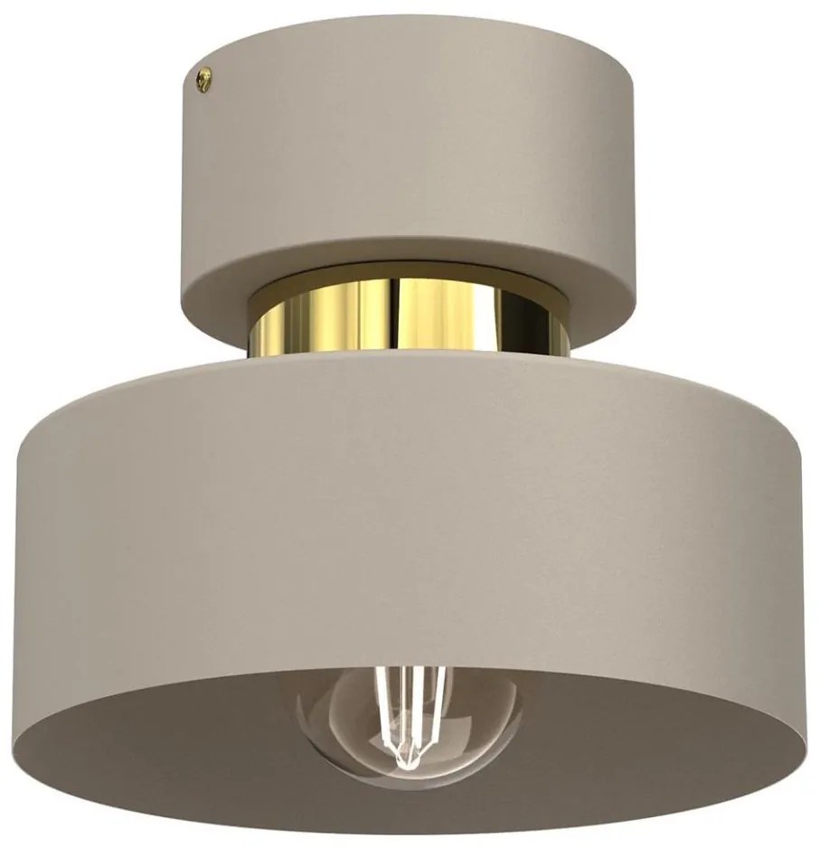 Luminex Stropné svietidlo MARTI 1xE27/15W/230V béžová/zlatá 9928