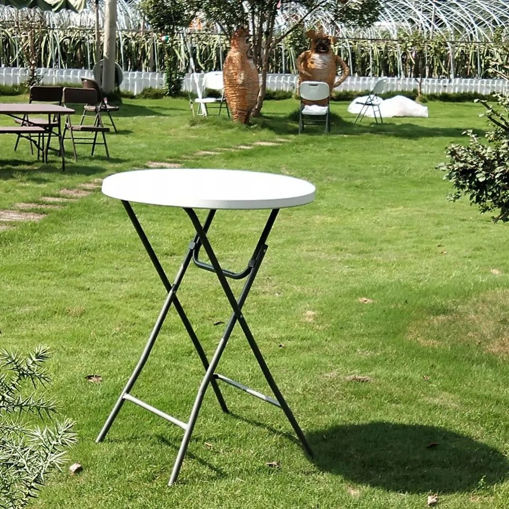 Bestent Cateringový stôl 80cm Biely