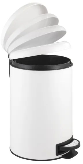 WENKO 22707100 - Odpadkový kôš LEMAN 25x38 cm biela/čierna