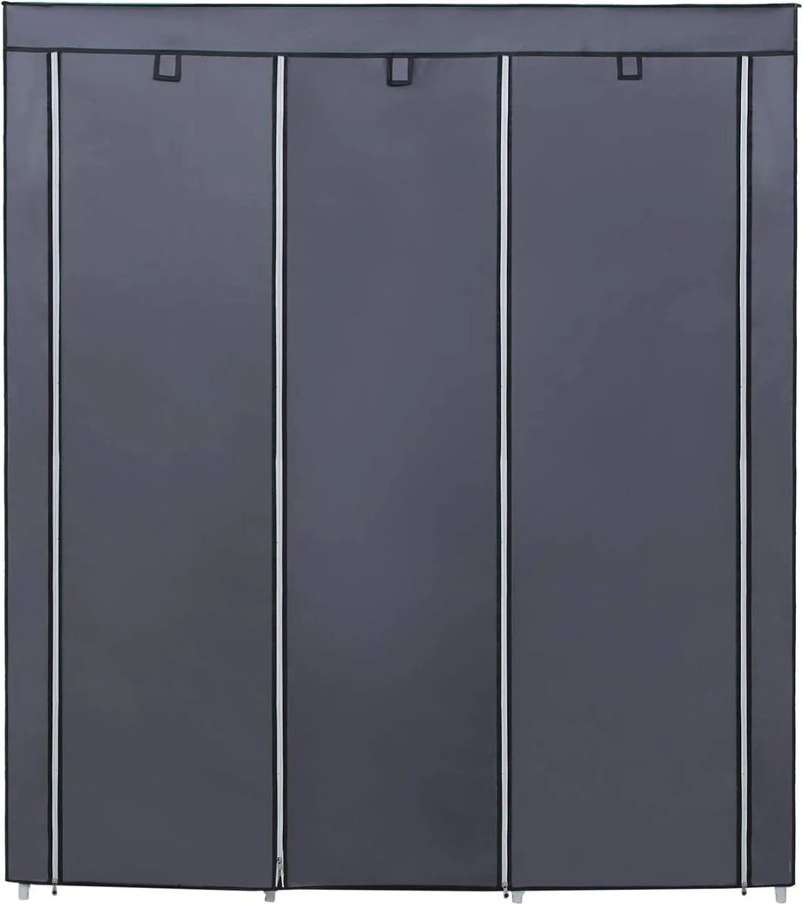Šatníková skriňa, prenosný, modulárny šatník, šedá farba