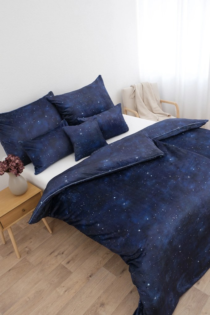 Francúzske obliečky mikroplyš Digital – Hviezdna obloha