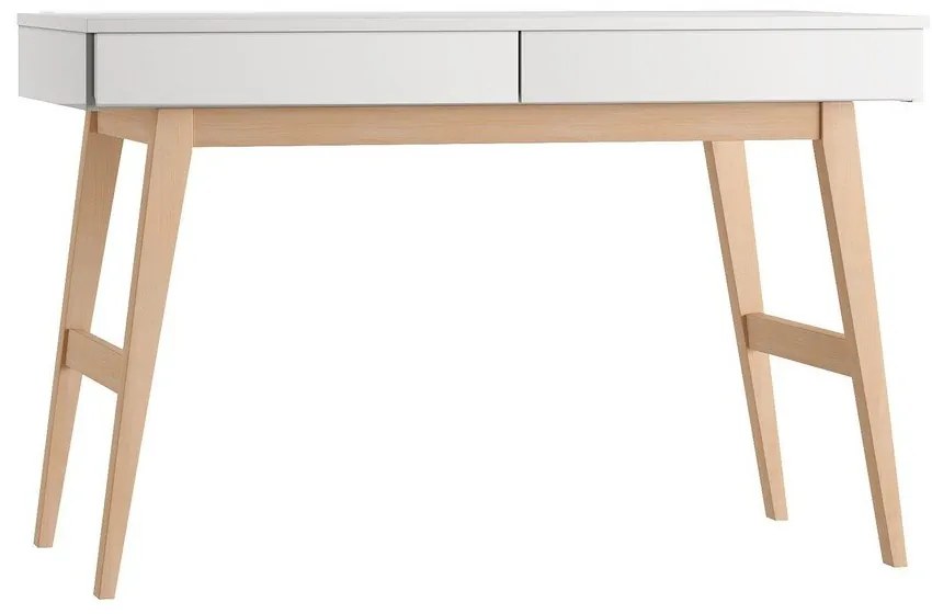 Detský písací stôl s bielou doskou 60x120 cm Swing – Pinio