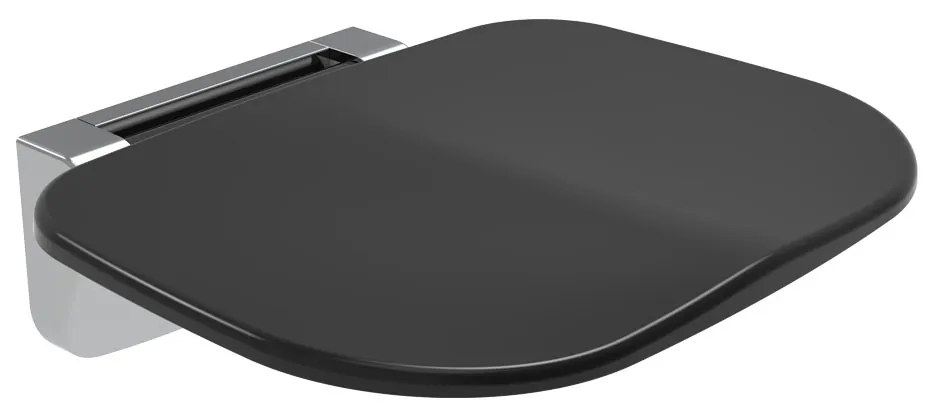 Mereo Mereo, Sedátko do sprchy, duroplast, čierne, MER-CSS121B