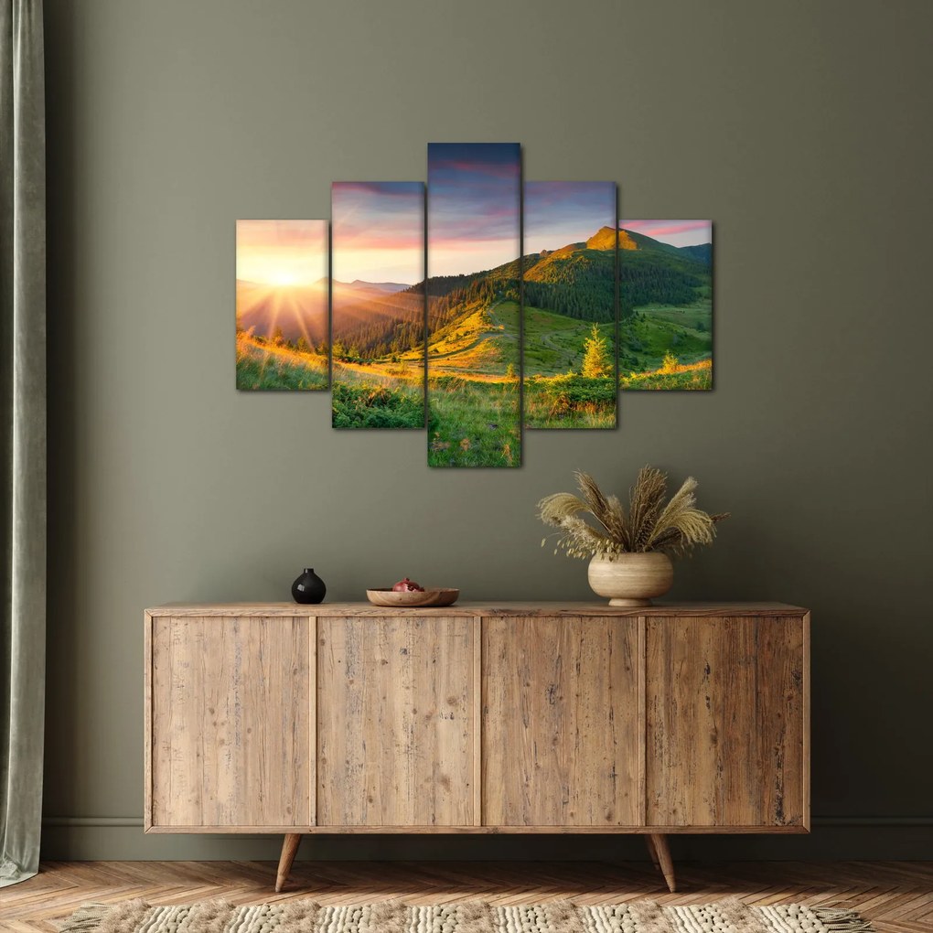 Obraz - Letná krajina (150x105 cm)