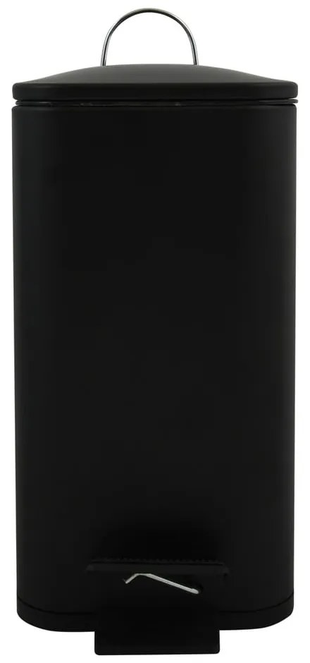 Matne čierny nášľapný oceľový odpadkový kôš 5 l Erik – Spirella