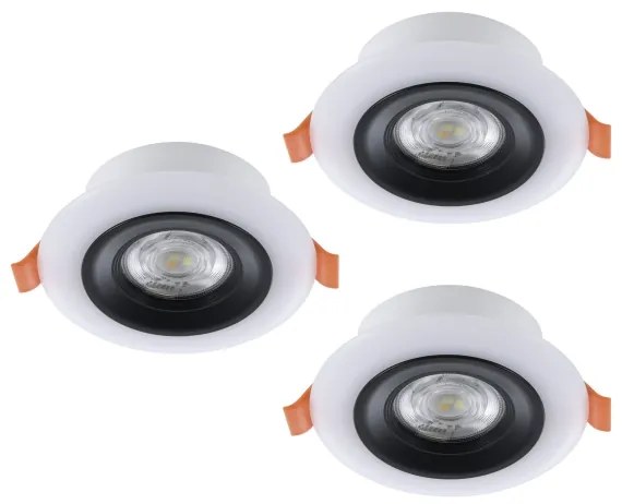 Eglo 901118- SADA 3xLED RGB Stm. kúpeľňové svietidlo CALONGE 3,8W/230V IP44 + DO