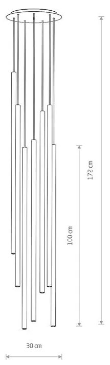 Svietidlo Nowodvorski LASER SOLID BRASS VII 1000 7668