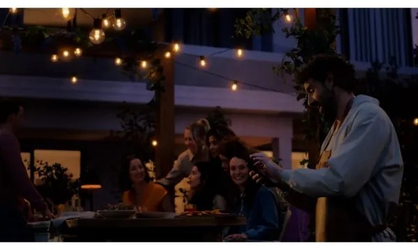 Philips -LED RGBW Predlžovací stmievateľný vonkajší svetelný reťaz Hue FESTAVIA 10xLED 7m IP65