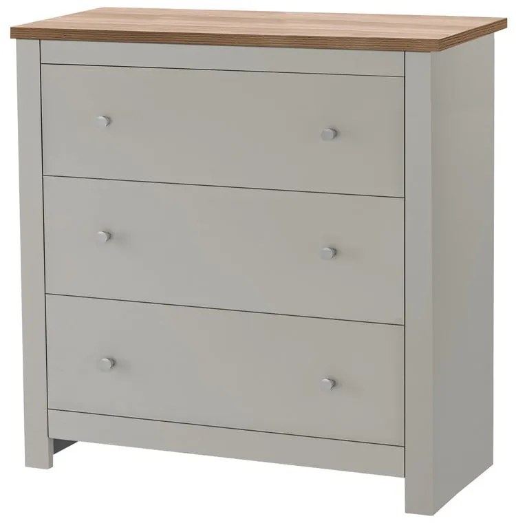 Sivá vysoká komoda 81x35 cm Emerald – Støraa