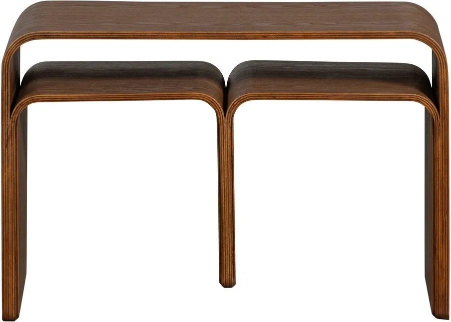 Odkladací stolík v dekore orecha 32x40 cm Frey – WOOOD