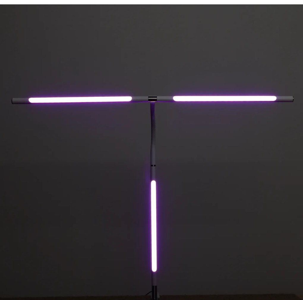Stolná LED lampa NOX s RGBW efektmi, základňa, diaľkový ovládač