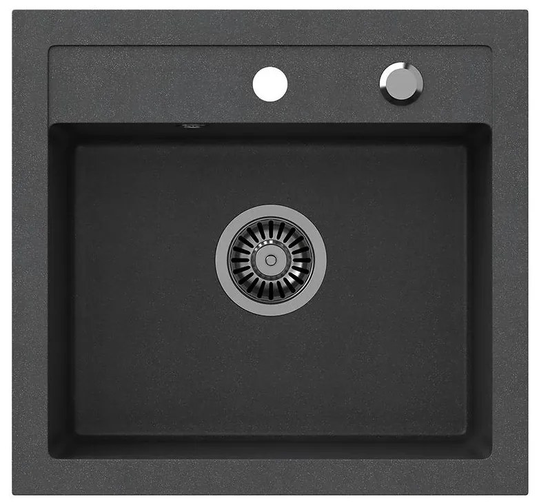 Drez Johnny 110 Steingran čierna 50x47x18.5 + sifón