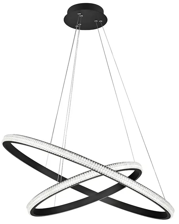 LED luster Nager 59 čierne