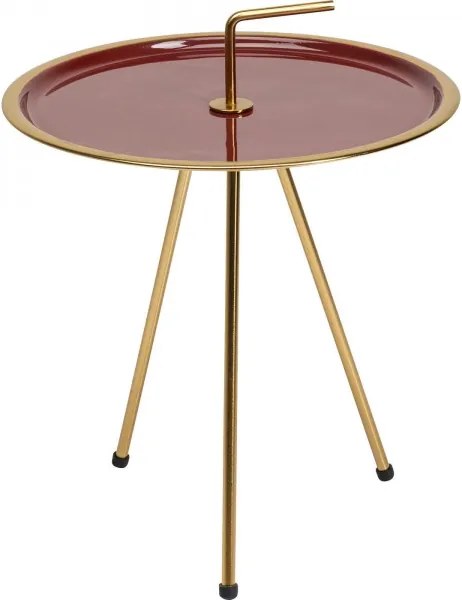 KARE DESIGN Odkladací stolík Miami Red 51 × 42 × 42 cm