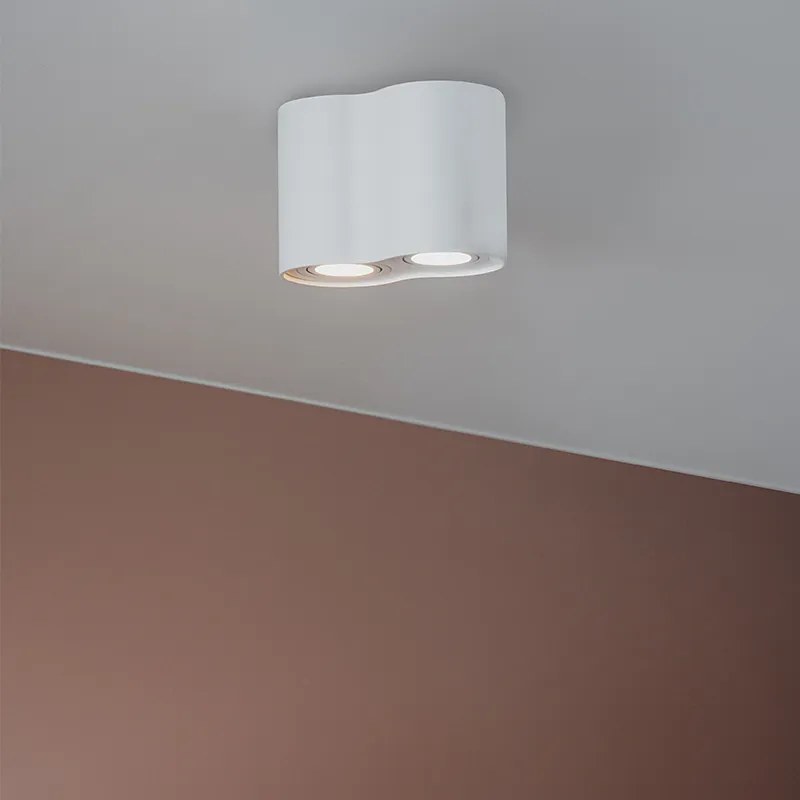 Moderné bodové svetlo biele naklápateľné - Rondoo Duo