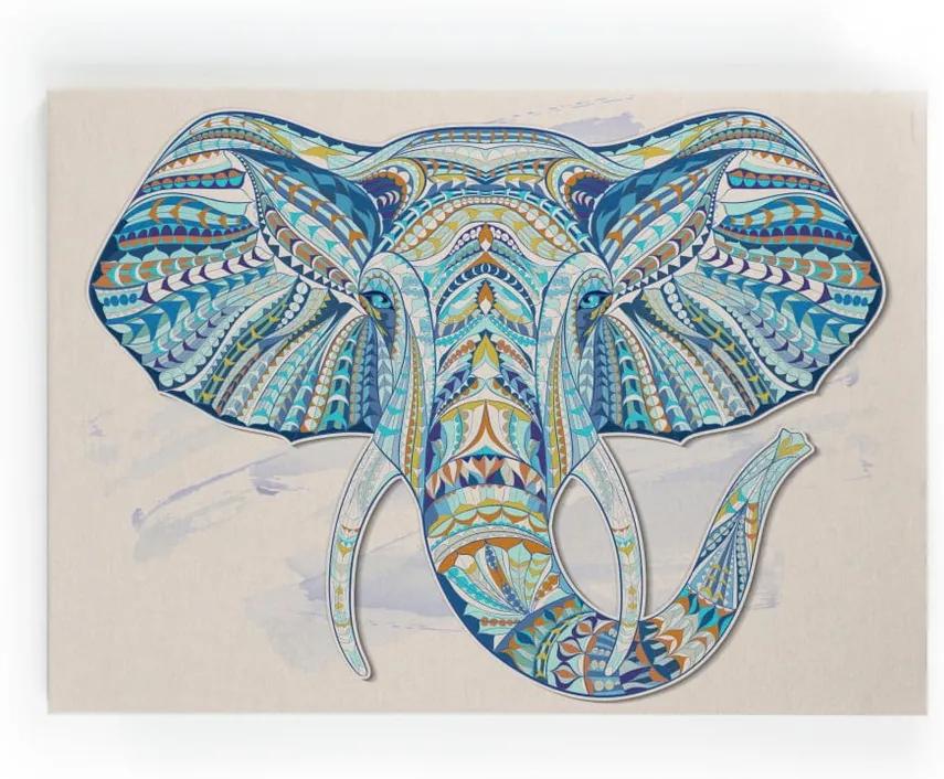 Obraz na plátne Surdic Lino Elephant, 50 × 70 cm