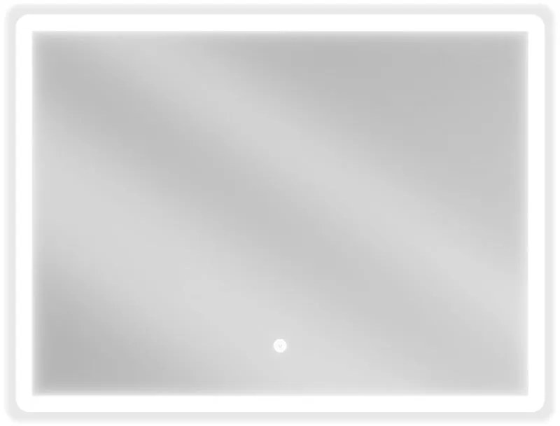 Mexen Navia, LED kúpeľňové zrkadlo s podsvietením 80 x 60 cm, 6000K, ochrana proti zahmlievaniu, 9803-080-060-611-00