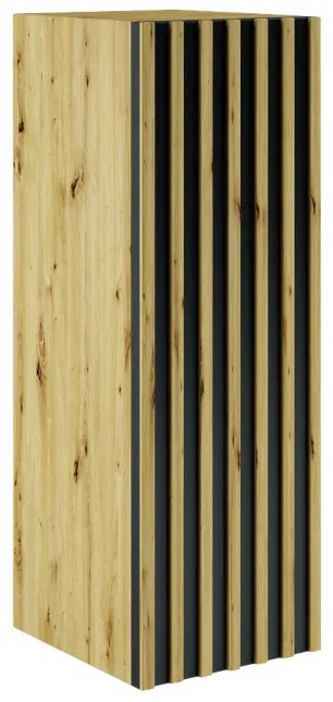 Obývacia stena TREND 2, dub artisan/čierna